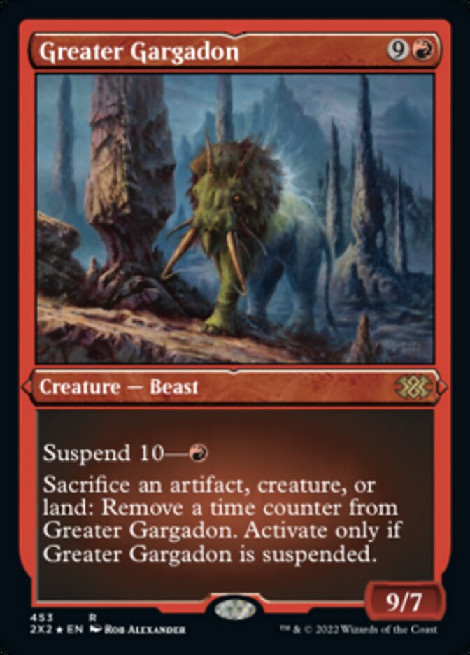 {R} Greater Gargadon (Foil Etched) [Double Masters 2022][2X2 453]