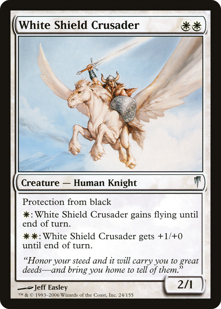 {C} White Shield Crusader [Coldsnap][CSP 024]