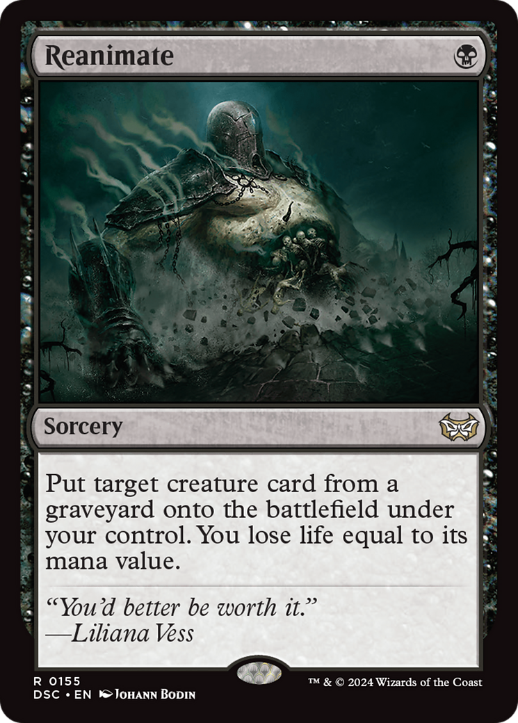 {R} Reanimate [Duskmourn: House of Horror Commander][DSC 155]