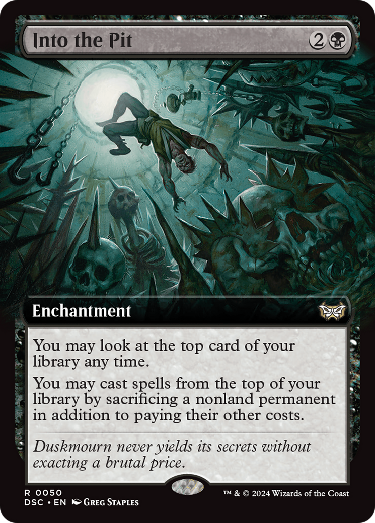 {R} Into the Pit (Extended Art) [Duskmourn: House of Horror Commander][DSC 050]