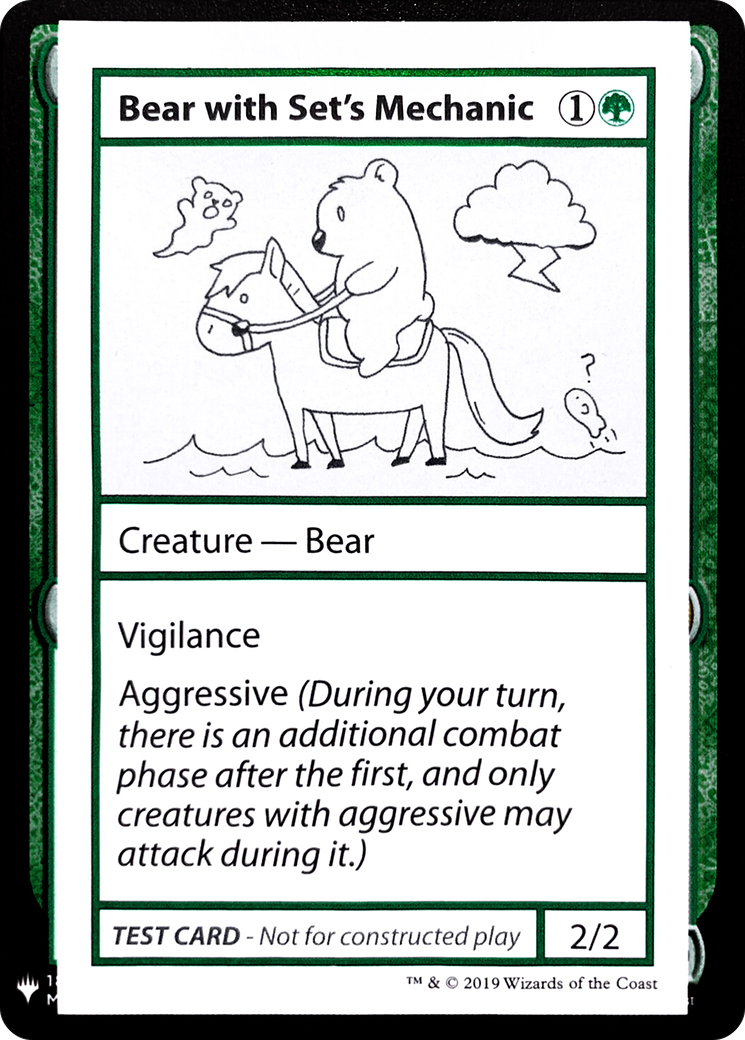 {R} Bear with Set's Mechanic [Mystery Booster Playtest Cards][CON CMB1 071]
