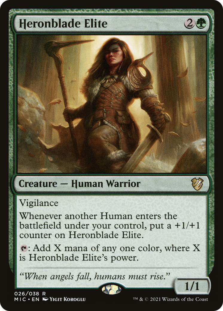 {R} Heronblade Elite [Innistrad: Midnight Hunt Commander][MIC 026]