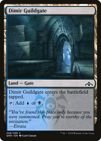 {C} Dimir Guildgate (246/259) [Guilds of Ravnica][GRN 246]