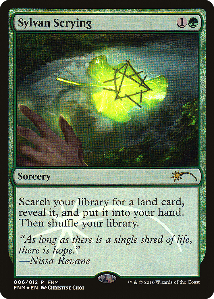{R} Sylvan Scrying [Friday Night Magic 2016][PA F16 006] - Misty Mountain Games