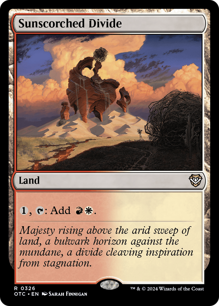 {R} Sunscorched Divide [Outlaws of Thunder Junction Commander][OTC 326]