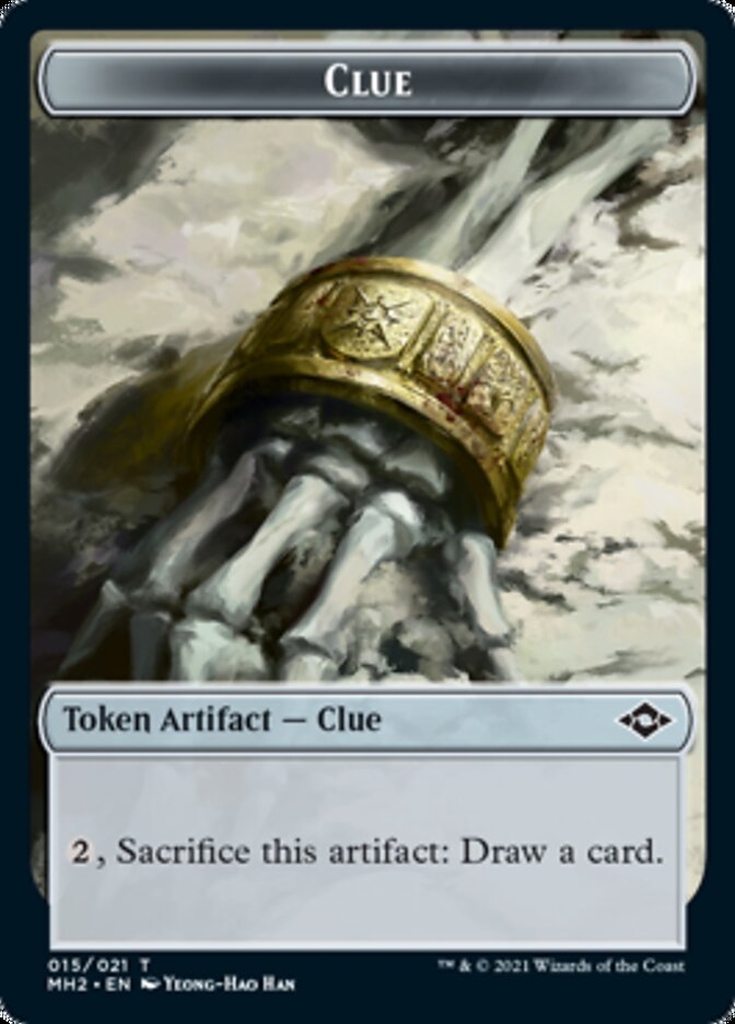 {T} Clue Token (15) // Golem Token [Modern Horizons 2 Tokens][TMH2 015]