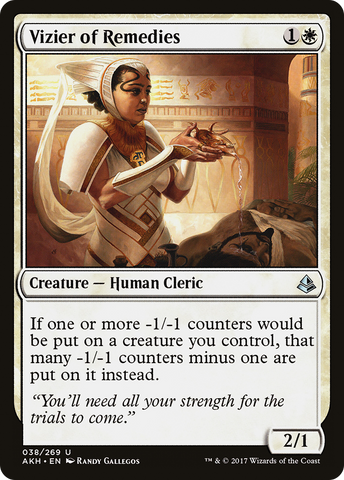 {C} Vizier of Remedies [Amonkhet][AKH 038]