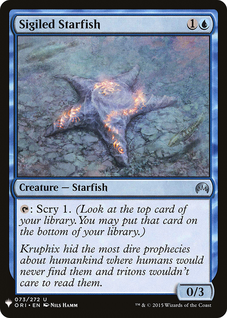 {C} Sigiled Starfish [Mystery Booster][LS ORI 073]
