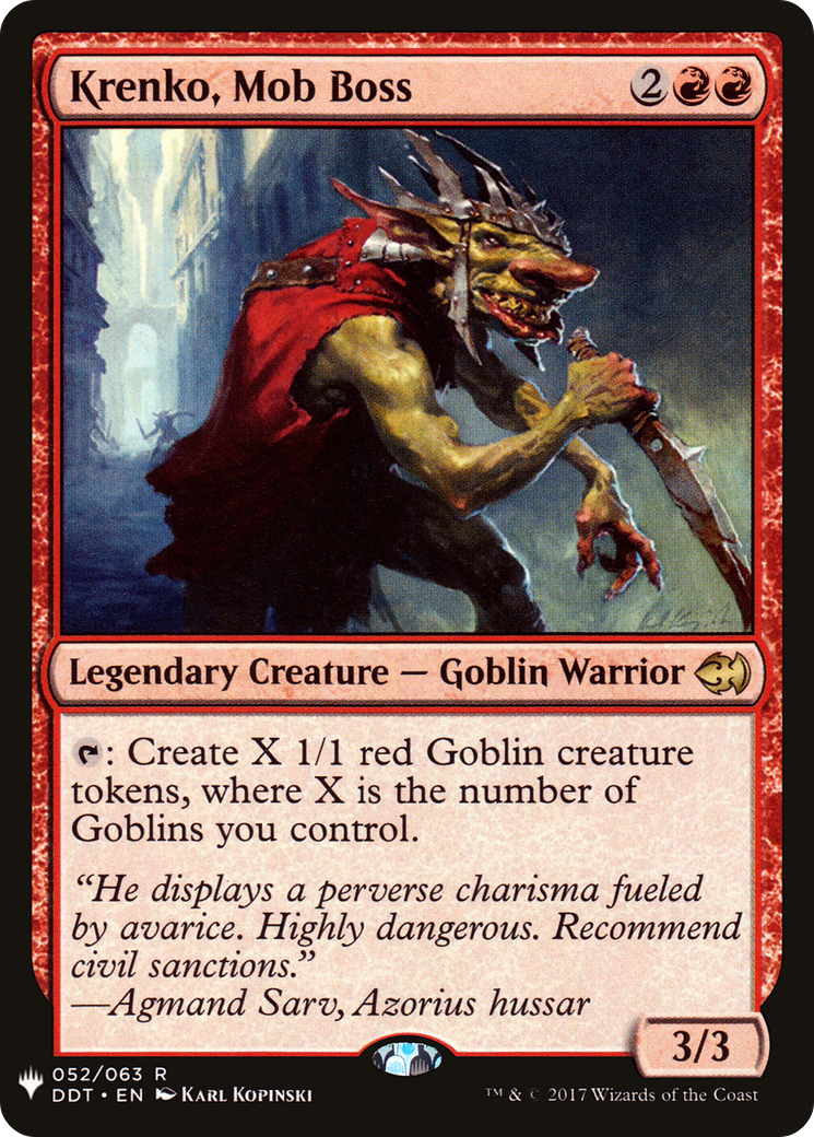 {R} Krenko, Mob Boss [Mystery Booster][LS DDT 052]