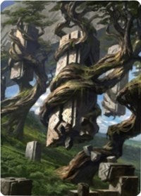 {A} Forest 2 Art Card [Zendikar Rising Art Series][AZNR 020]