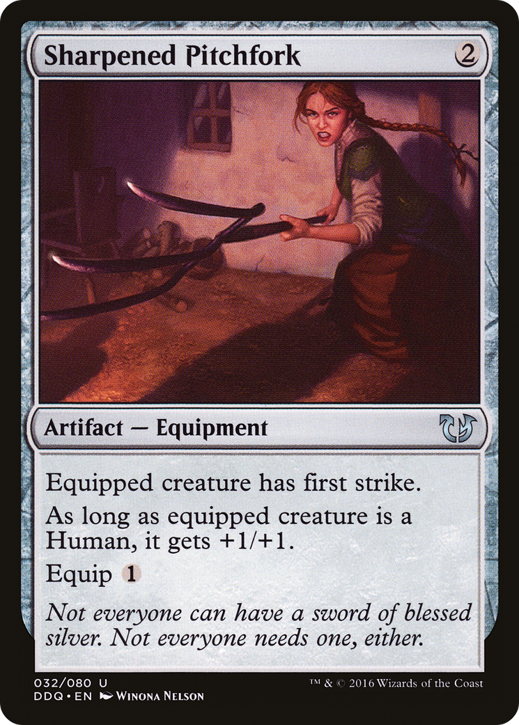 {C} Sharpened Pitchfork [Duel Decks: Blessed vs. Cursed][DDQ 032]