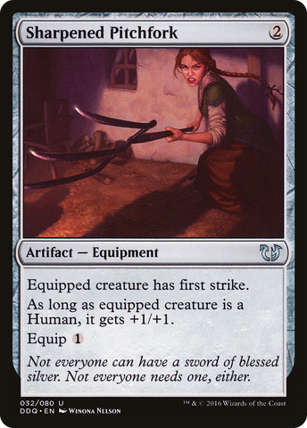 {C} Sharpened Pitchfork [Duel Decks: Blessed vs. Cursed][DDQ 032]