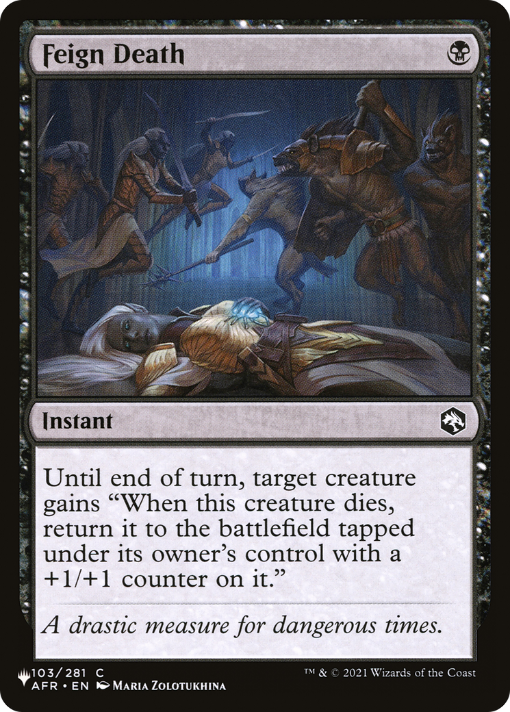 Feign Death [LIST 103/281]