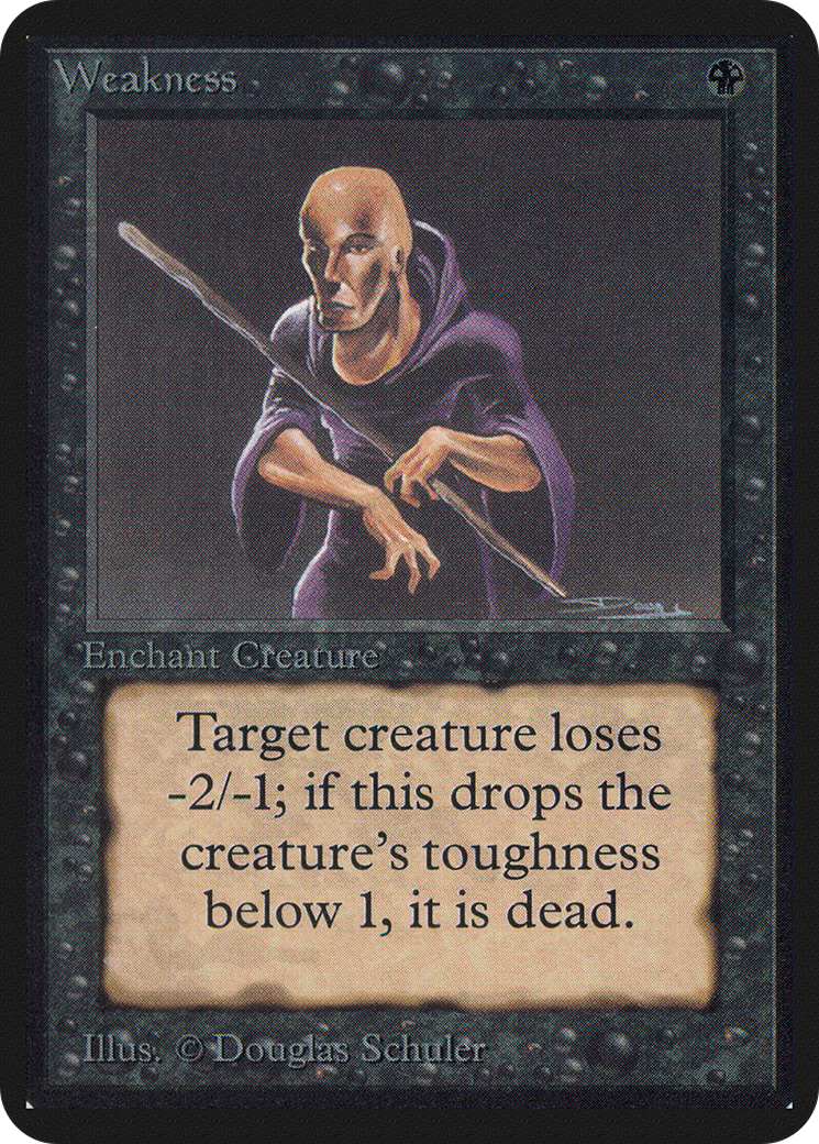 {C} Weakness [Alpha Edition][LEA 134] - Misty Mountain Games
