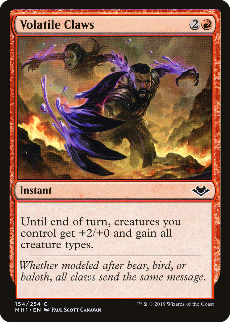 {C} Volatile Claws [Modern Horizons][MH1 154]