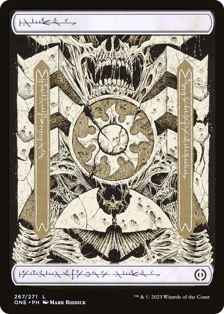 {B} Plains (267) (Phyrexianized) [Phyrexia: All Will Be One][ONE 267]
