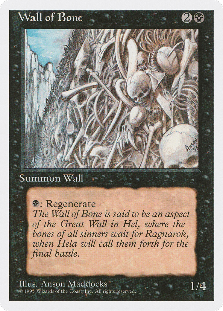 {C} Wall of Bone [Fourth Edition][4ED 168]