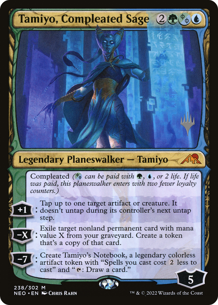 {R} Tamiyo, Compleated Sage (Promo Pack) [Kamigawa: Neon Dynasty Promos][PP NEO 238]