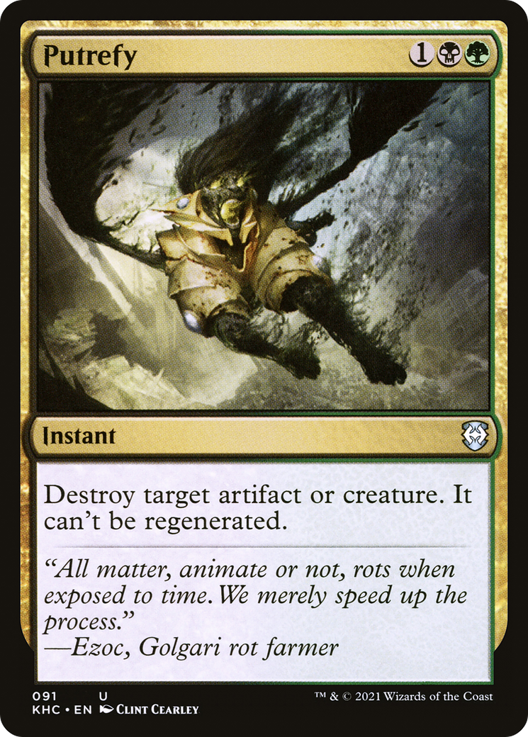 {C} Putrefy [Kaldheim Commander][KHC 091]