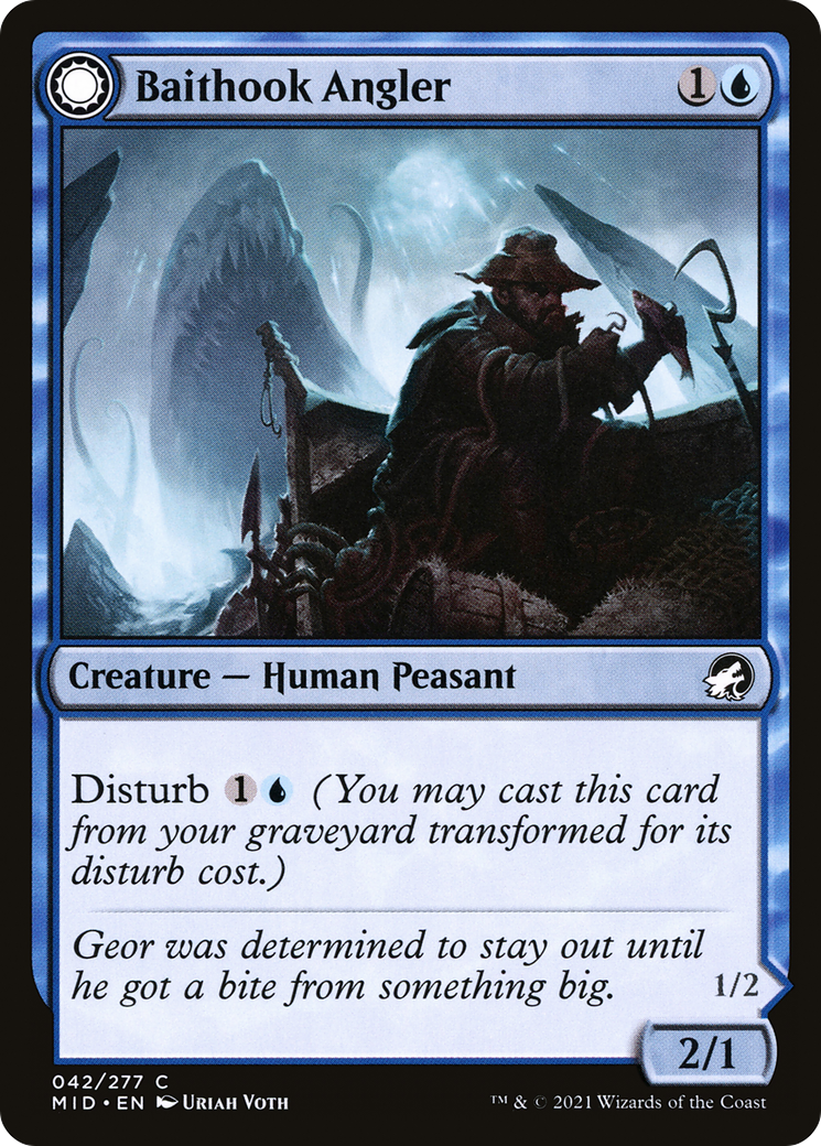 {C} Baithook Angler // Hook-Haunt Drifter [Innistrad: Midnight Hunt][MID 042]