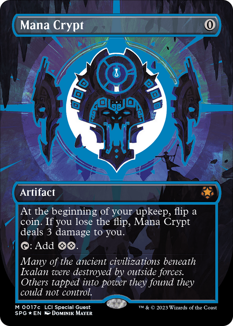 {R} Mana Crypt (0017c) (Borderless) [The Lost Caverns of Ixalan Special Guests][SPG 17C]