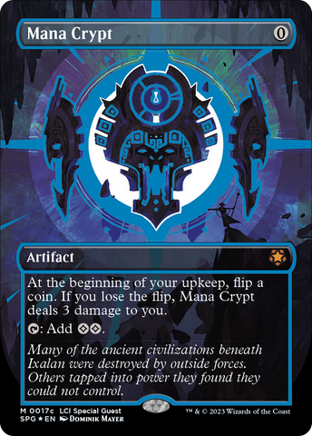 {R} Mana Crypt (0017c) (Borderless) [The Lost Caverns of Ixalan Special Guests][SPG 17C]