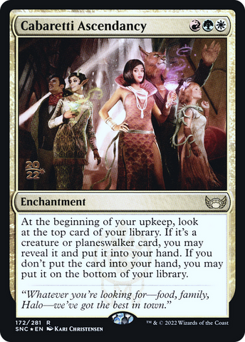 {R} Cabaretti Ascendancy [Streets of New Capenna Prerelease Promos][PR SNC 172]