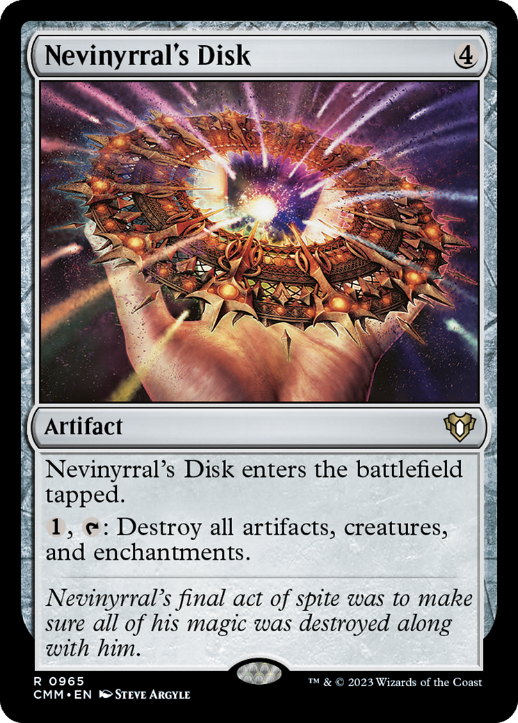 {R} Nevinyrral's Disk [Commander Masters][CMM 965]