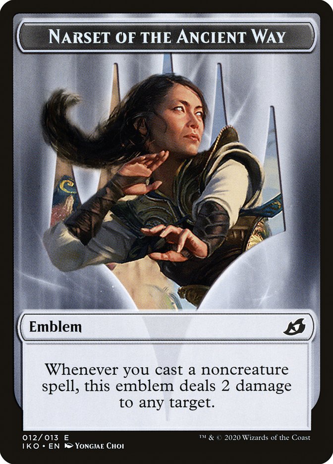 {T} Narset of the Ancient Way Emblem [Ikoria: Lair of Behemoths Tokens][TIKO 012]