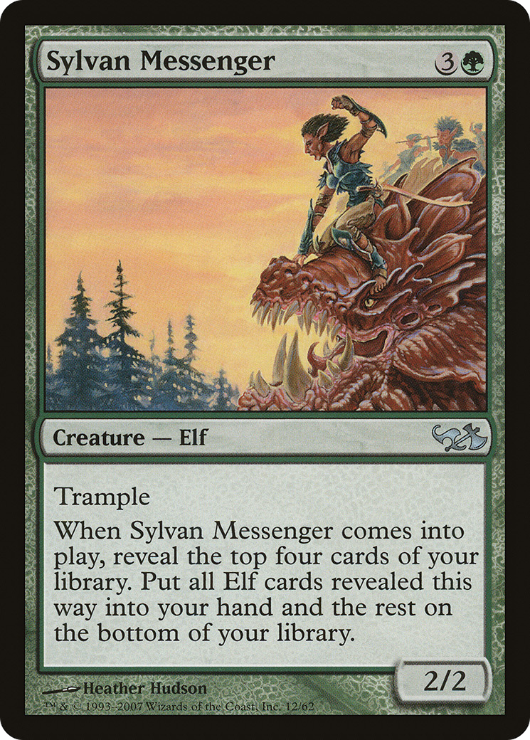 {C} Sylvan Messenger [Duel Decks: Elves vs. Goblins][DDA 012] - Misty Mountain Games