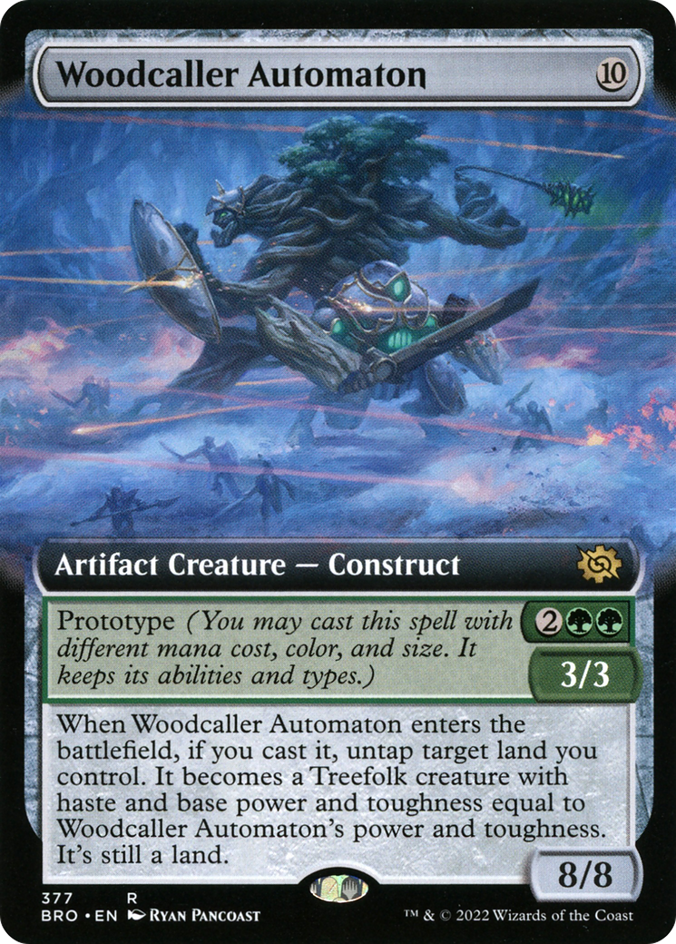 {R} Woodcaller Automaton (Extended Art) [The Brothers' War][BRO 377]