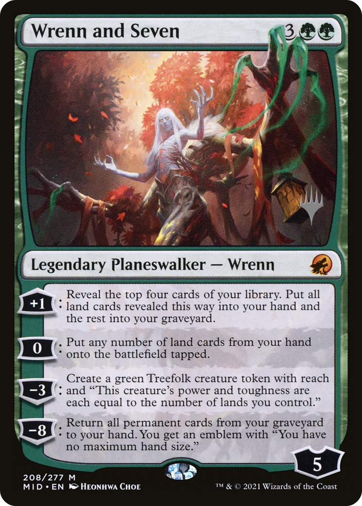 {R} Wrenn and Seven (Promo Pack) [Innistrad: Midnight Hunt Promo Pack][PP MID 208]