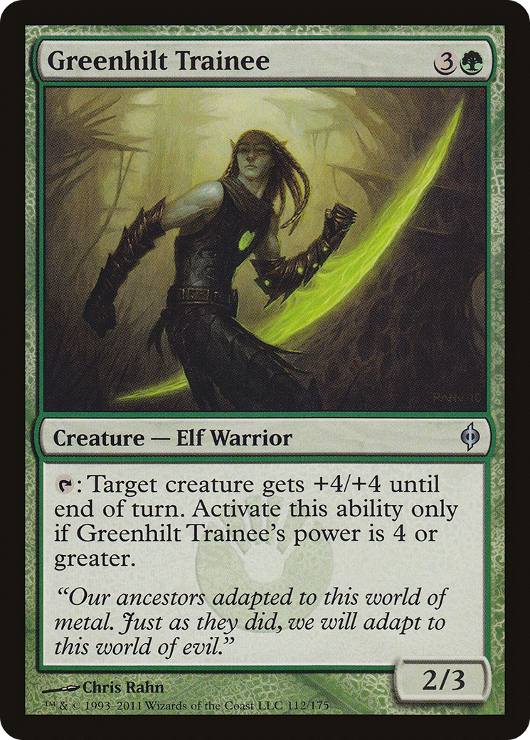 {C} Greenhilt Trainee [New Phyrexia][NPH 112]