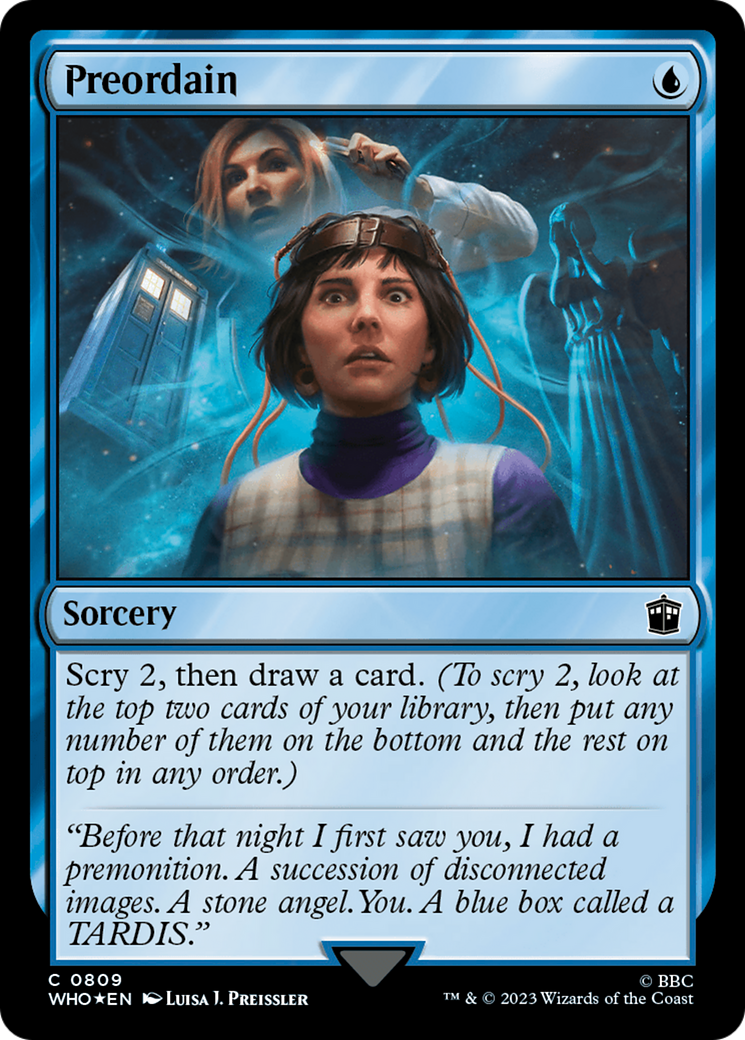 {C} Preordain (Surge Foil) [Doctor Who][WHO 809]