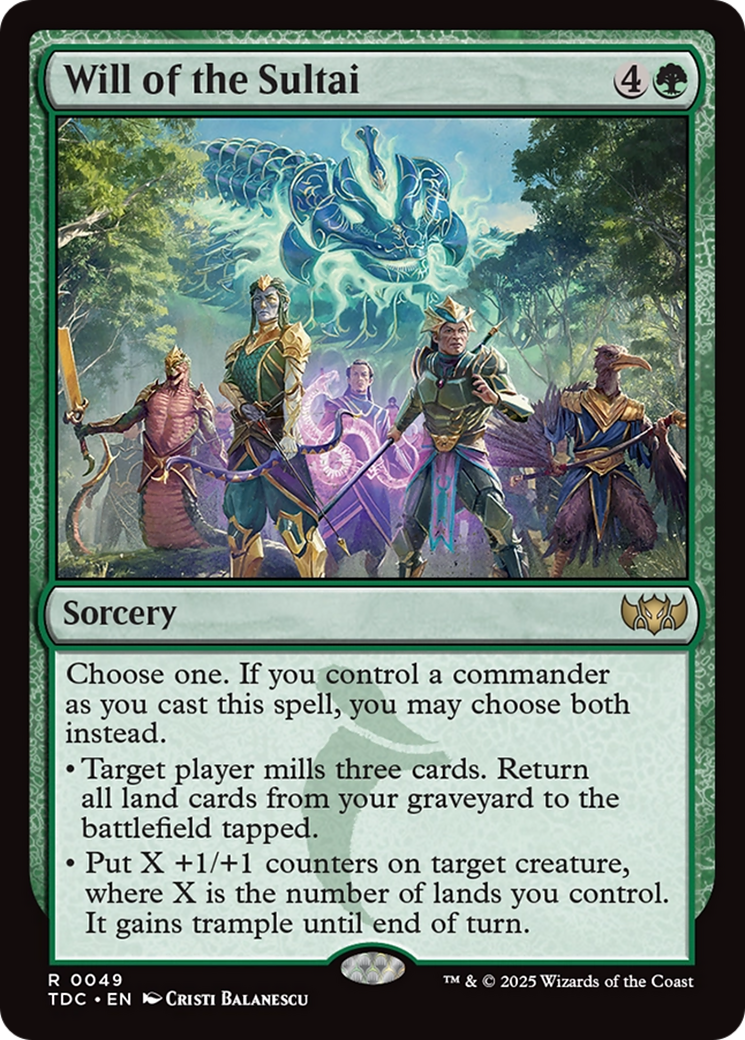 {R} Will of the Sultai [Tarkir: Dragonstorm Commander][TDC 049]
