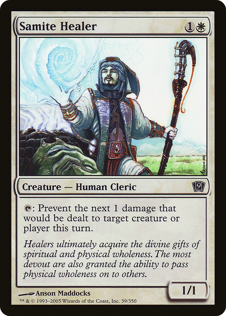 {C} Samite Healer [Ninth Edition][9ED 039]