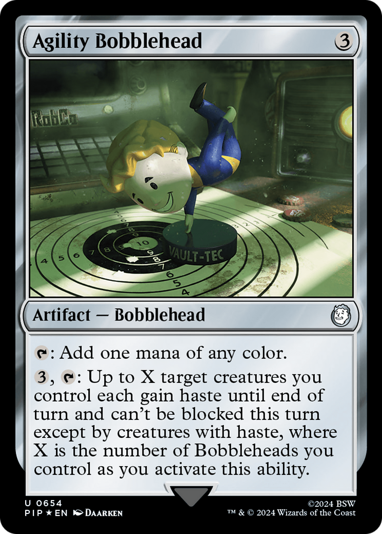 {C} Agility Bobblehead (Surge Foil) [Fallout][PIP 654]