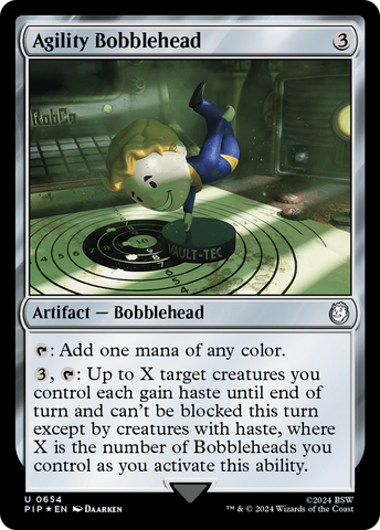 {C} Agility Bobblehead (Surge Foil) [Fallout][PIP 654]