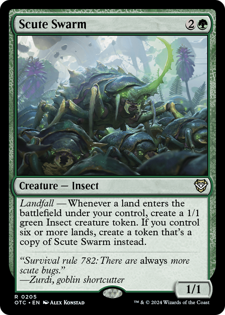 {R} Scute Swarm [Outlaws of Thunder Junction Commander][OTC 205]