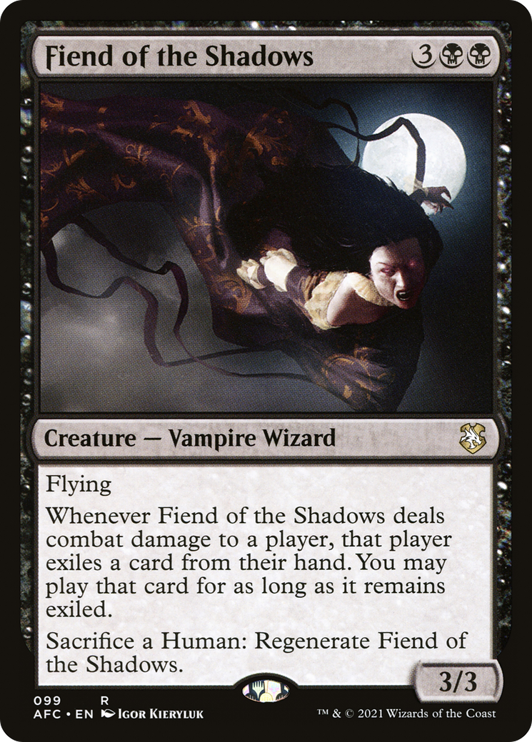 {R} Fiend of the Shadows [Dungeons & Dragons: Adventures in the Forgotten Realms Commander][AFC 099]