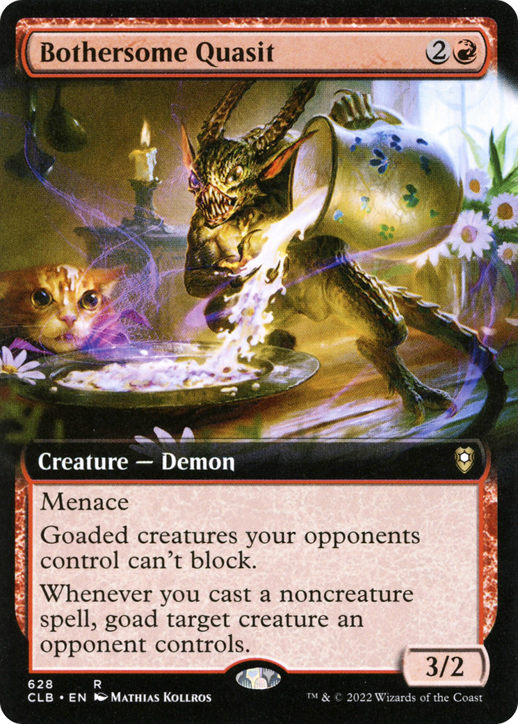 {R} Bothersome Quasit (Extended Art) [Commander Legends: Battle for Baldur's Gate][CLB 628] - Misty Mountain Games