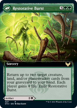 {R} Pestilent Cauldron // Restorative Burst (Extended Art) [Strixhaven: School of Mages][STX 327]