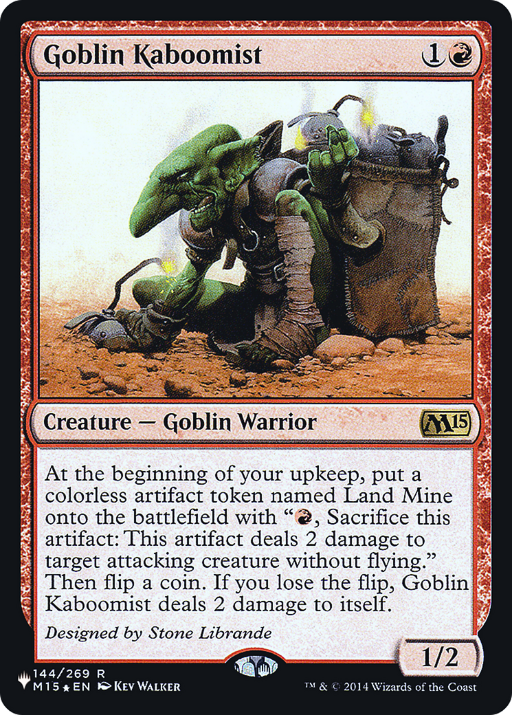 {R} Goblin Kaboomist [Secret Lair: Heads I Win, Tails You Lose][LS M15 144]