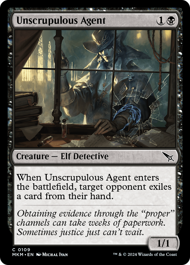{@C} Unscrupulous Agent [Murders at Karlov Manor][MKM 109]