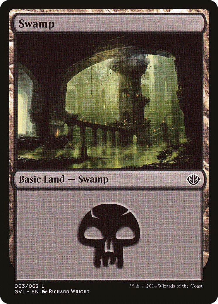 {B}[GVL 063] Swamp (63) (Garruk vs. Liliana) [Duel Decks Anthology]