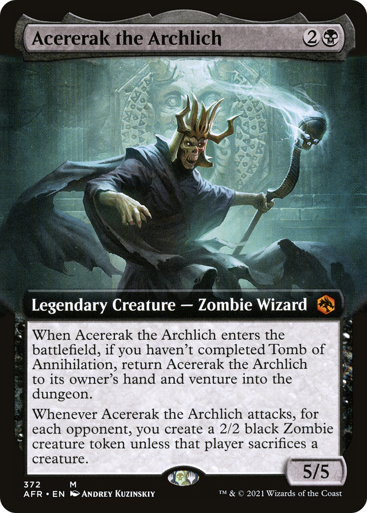 {R} Acererak the Archlich (Extended Art) [Dungeons & Dragons: Adventures in the Forgotten Realms][AFR 372]