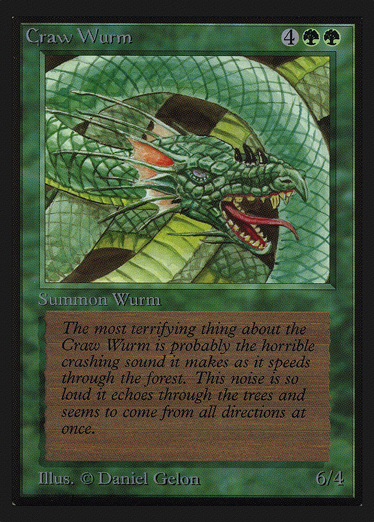 {C} Craw Wurm [Collectorsâ Edition][GB CED 191]