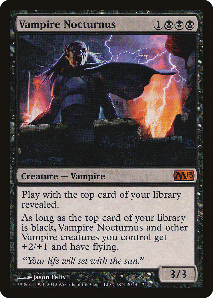 {R} Vampire Nocturnus (Duels of the Planeswalkers Promos) [Duels of the Planeswalkers Promos 2012][PA DP12 003] - Misty Mountain Games