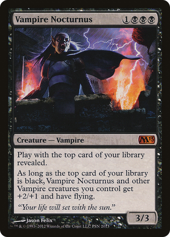 {R} Vampire Nocturnus (Duels of the Planeswalkers Promos) [Duels of the Planeswalkers Promos 2012][PA DP12 003]
