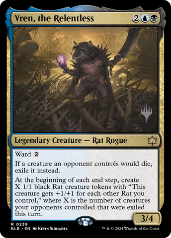 {@R} Vren, the Relentless (Promo Pack) [Bloomburrow Promos][PP BLB 239]